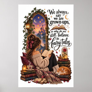 Affiche Nous croyons encore aux contes de fées Bookish