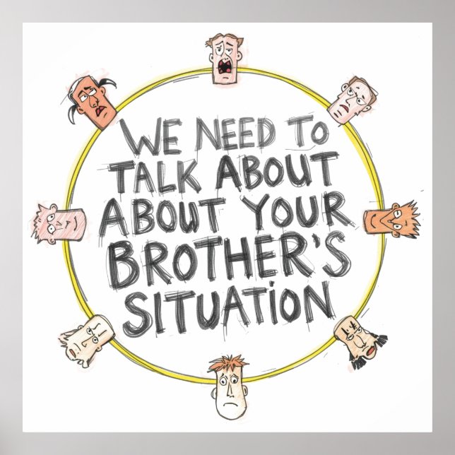 Affiche Nous devons parler de la situation de votre frère (Devant)