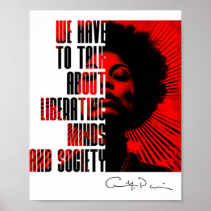 Affiche Nous Devons Parler De Libérer L'Esprit Et La Socié