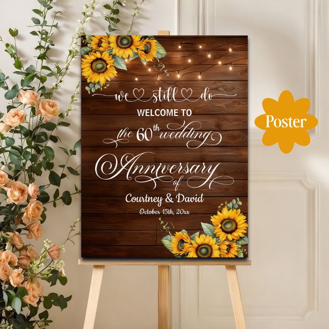 Affiche Nous Faisons Encore 60ème Anniversaire Mariage Lum (Créateur téléchargé)