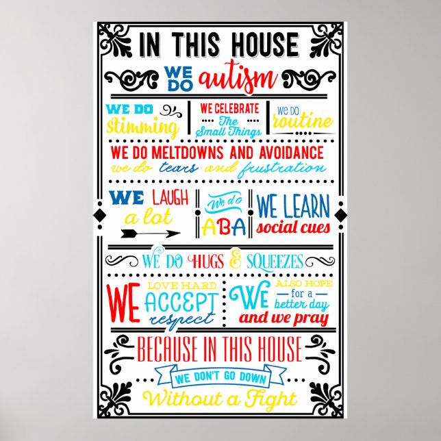 Affiche Nous faisons l'autisme (Devant)