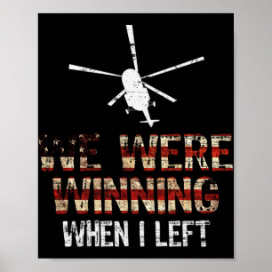 Affiche Nous Gagnions Quand J'Ai Quitté L'Amérique Vintage