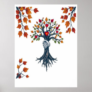 Affiche Nous grandissons ensemble - Arbre symbolique de l'