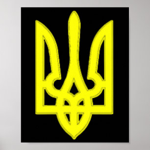 Affiche Nous J'aime Ukraine Drapeau Ukrainien Fier De L'Uk