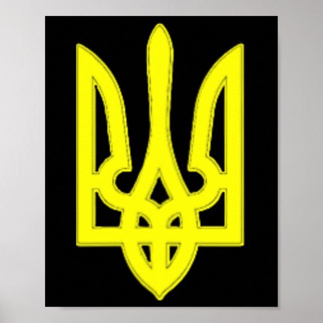 Affiche Nous J'aime Ukraine Drapeau Ukrainien Fier De L'Uk (Devant)