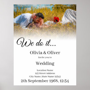 Affiche Nous le faisons - Couple s'embrassant dans une pra