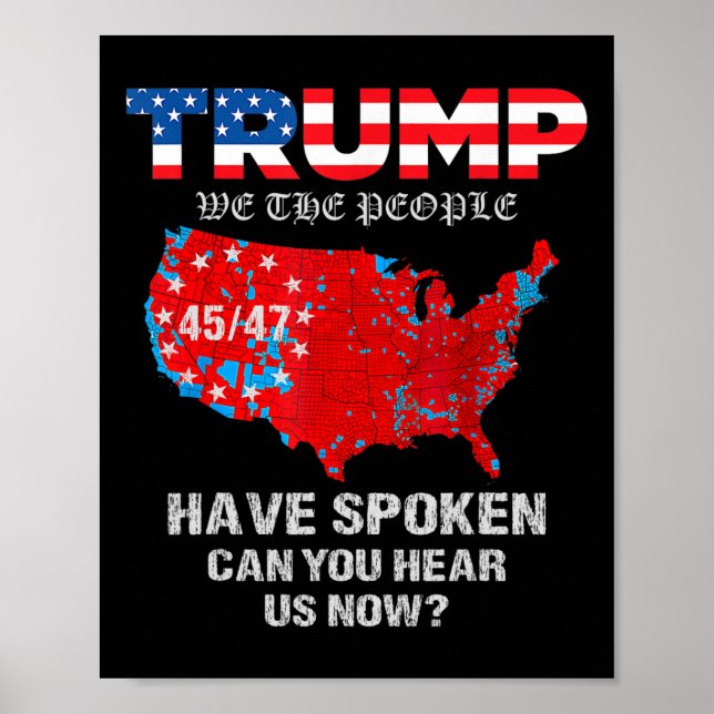 Affiche Nous Le Peuple Avons Parlé Tee États-Unis Élection (Devant)