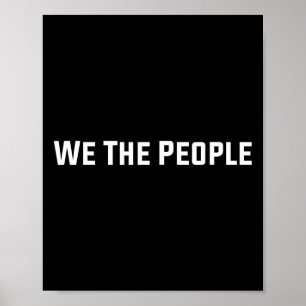 Affiche Nous Le Peuple Constitution États-Unis Trump Pro