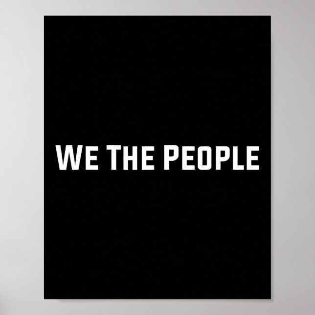 Affiche Nous Le Peuple Constitution États-Unis Trump Pro (Devant)