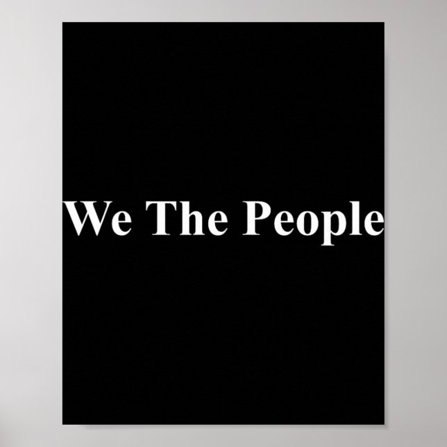Affiche Nous Le Peuple États-Unis Démocratie Trump Protest (Devant)
