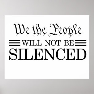 Affiche Nous, le Peuple, Ne Serons Pas Réduits au Silence