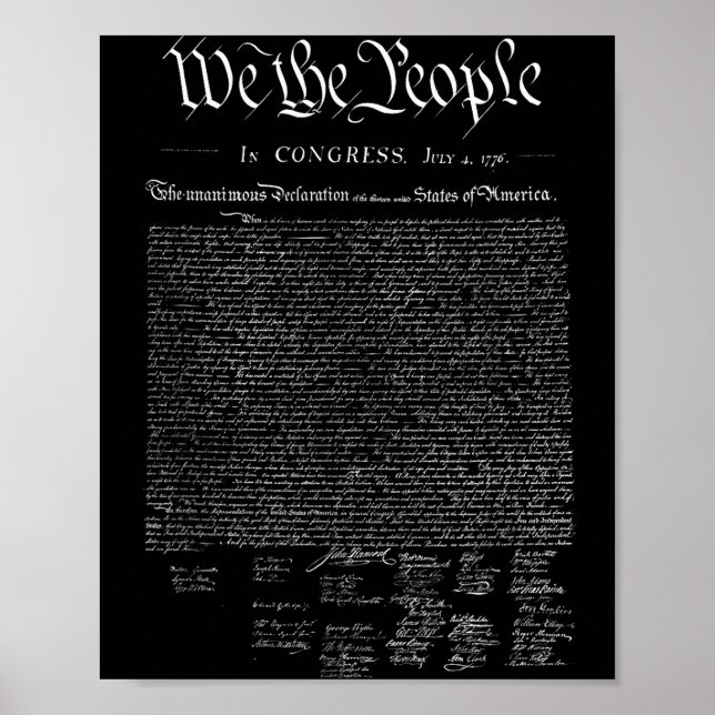 Affiche Nous le peuple _ notre déclaration d'indépendance  (Devant)
