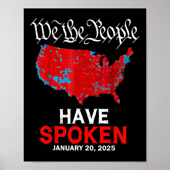 Affiche Nous, Le Peuple, Nous Avons Parlé 20 Janvier 2025  (Devant)