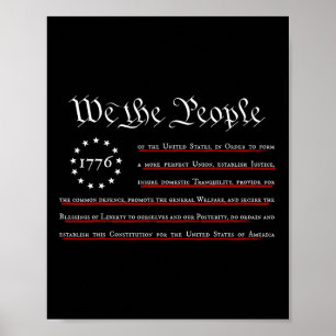 Affiche Nous Le Peuple Préambule à Notre Constitution 4 Ju
