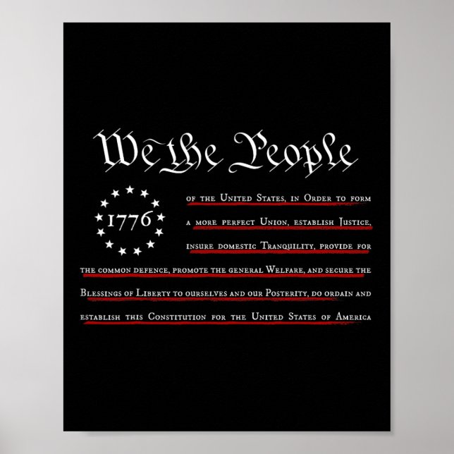 Affiche Nous Le Peuple Préambule à Notre Constitution 4 Ju (Devant)