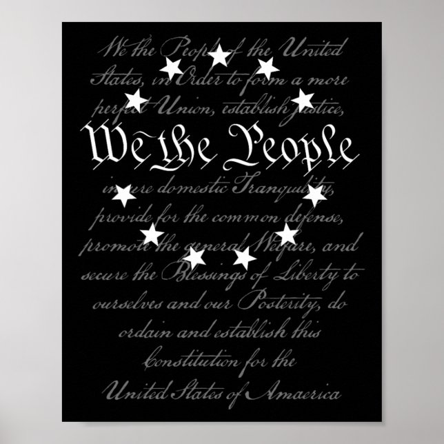 Affiche Nous Le Peuple Préambule Notre Constitution 4 Juil (Devant)