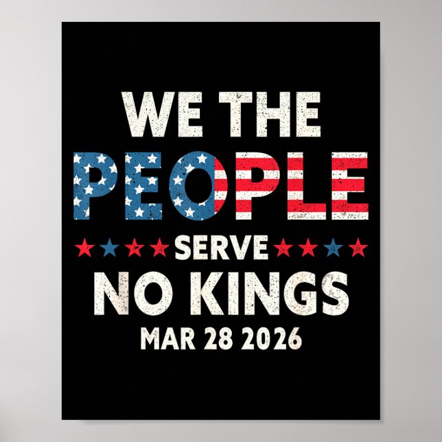 Affiche Nous le peuple servons les rois 28 mars 2026 jour  (Devant)