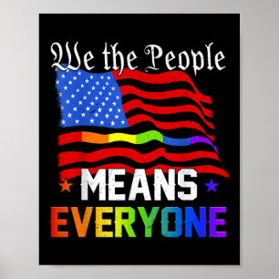 Affiche Nous Le Peuple Signifie Tout Le Monde Constitution