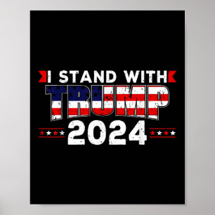 Affiche Nous, Le Peuple, Sommes Avec Donald Trump 2024 Amé