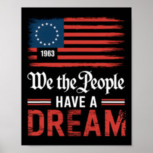 Affiche Nous Les Gens Ont Un Rêve Noir Histoire Mois 3