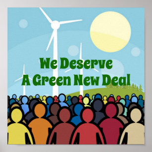 Affiche Nous méritons un New Deal vert