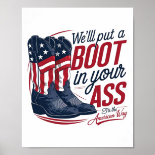 Affiche Nous mettrons Un Boot Dans Votre Western Cowgirl 4