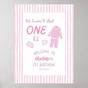Affiche Nous n'avons pas dormi d'un poil Pyjama 1er Annive