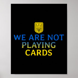 Affiche Nous Ne Jouons Pas De Cartes Trump Zelensky Soutie