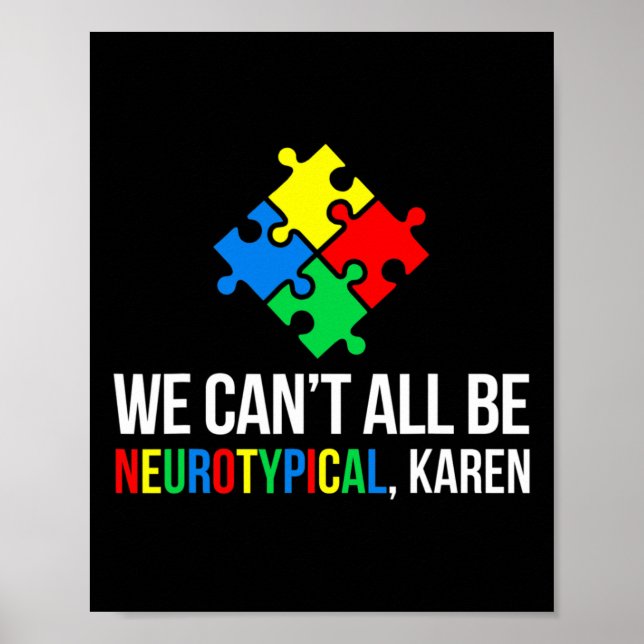 Affiche Nous ne pouvons pas tous être neurotypiques (Devant)