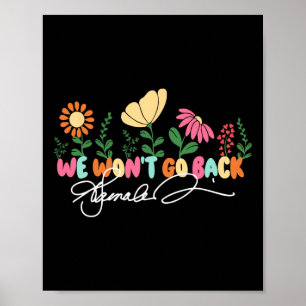 Affiche Nous ne retournerons pas Kamala Harris 2024