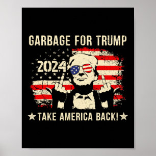 Affiche Nous ne sommes pas des ordures Votetrump 2025 part