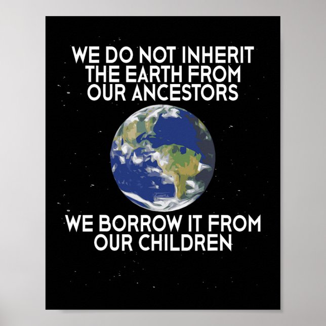 Affiche Nous n'héritons pas du Jour des terres des science (Devant)