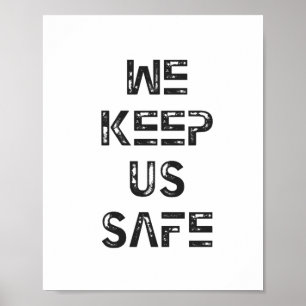 Affiche Nous Nous Protégeons Sticker