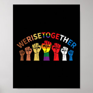 Affiche Nous nous rassemblons Black Pride Gay pride Lgbtq 