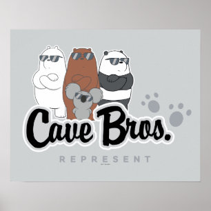Affiche Nous Ours Nus - Bros Grotte. Représenter