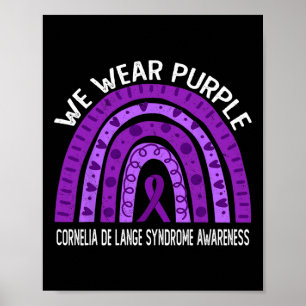 Affiche Nous Portons du Violet pour la Journée de Sensibil