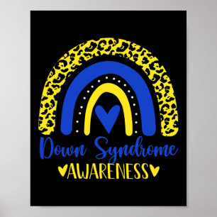 Affiche Nous portons le bleu jaune arc-en-ciel Awsewome Sy