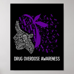 Affiche Nous Portons Le Violet Pour La Sensibilisation À L