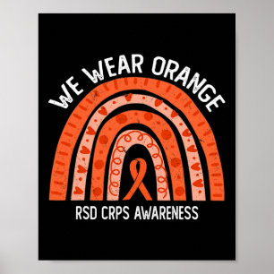 Affiche Nous portons Orange pour la sensibilisation RSD CR