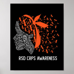 Affiche Nous Portons Orange Pour RSD CRPS Sensibilisation