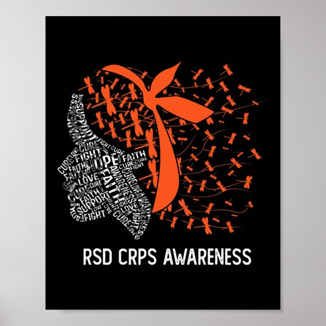 Affiche Nous Portons Orange Pour RSD CRPS Sensibilisation  (Devant)