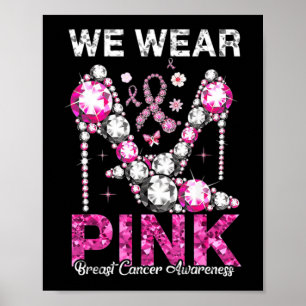 Affiche Nous Portons Pink Breast Cancer Sensibilisation Ru