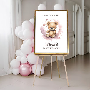 Affiche Nous pouvons à peine attendre Bienvenue à la Baby