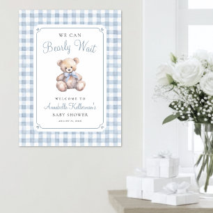 Affiche Nous pouvons à peine attendre la Baby Shower de l'