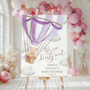 Affiche Nous pouvons à peine attendre la Baby Shower Montg