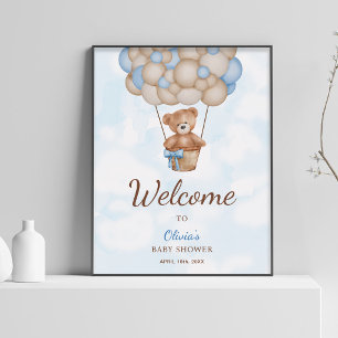 Affiche Nous pouvons à peine attendre Signe de bienvenue p