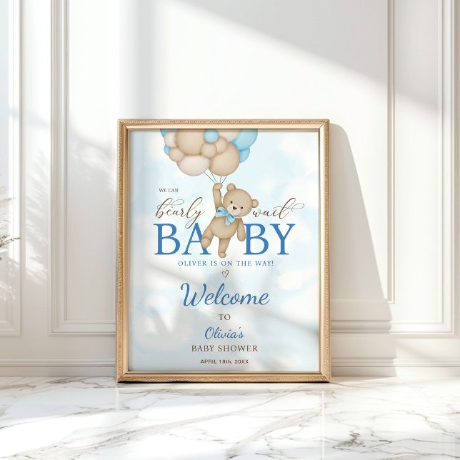 Affiche Nous pouvons attendre l'Affiche de bienvenue Baby  (Créateur téléchargé)