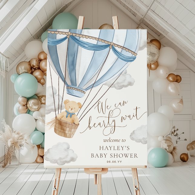 Affiche Nous pouvons attendre le Baby shower (Créateur téléchargé)