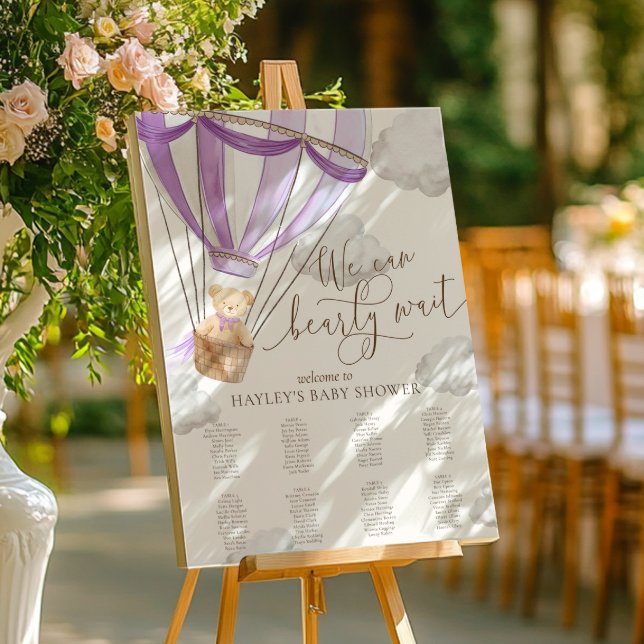 Affiche Nous Pouvons Attendre Rapidement Le Baby shower Li (Créateur téléchargé)