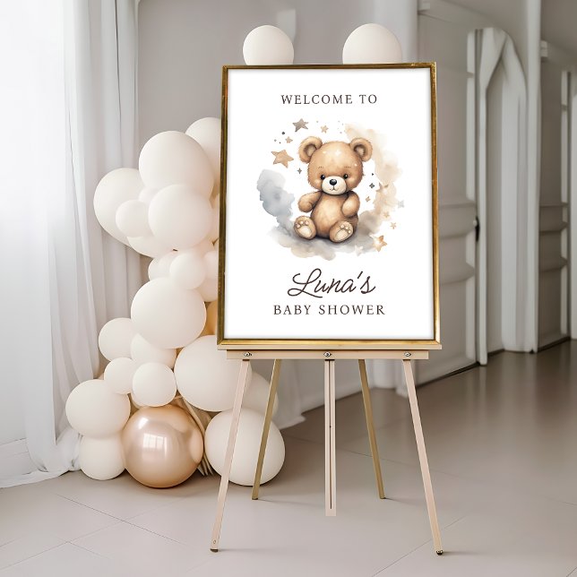 Affiche Nous Pouvons Attendre Tan Baby shower Bienvenue (Créateur téléchargé)